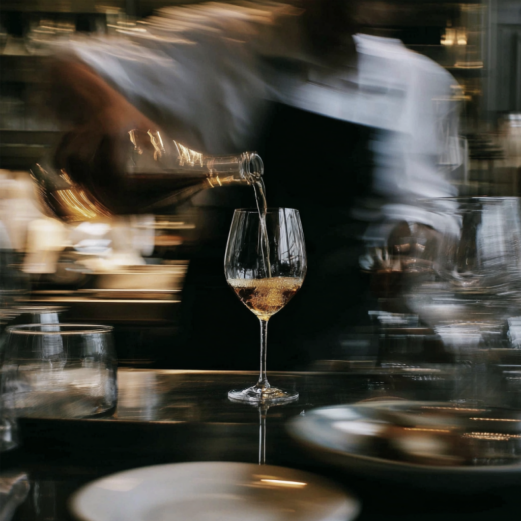 Au restaurant LaCour à Paris, profitez d’un service élégant et d’une sélection de vins pour accompagner une cuisine raffinée.